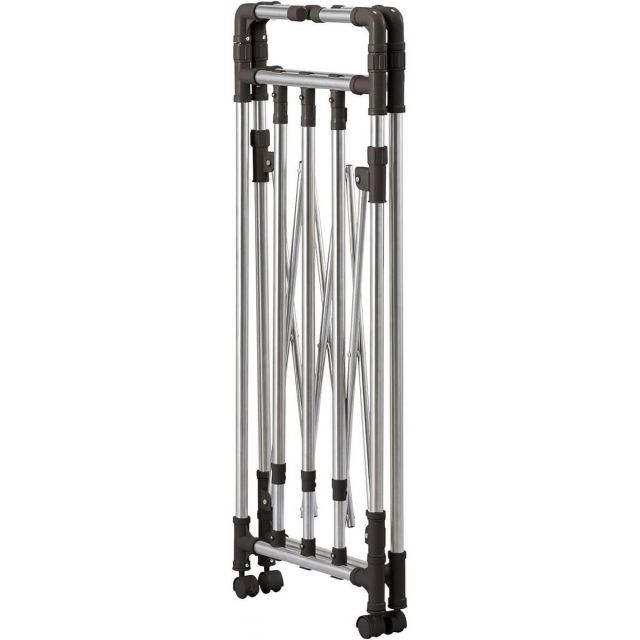 ベストコ ステンレス たたんでコンパクト たっぷり 物干し NY-230 室内物干し 部屋干し キャスター付き