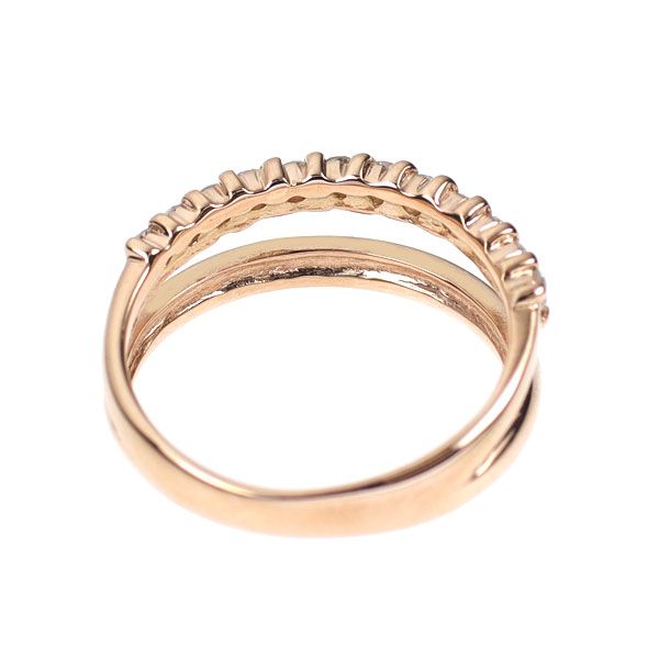 K18PG ダイヤモンド リング 0.17ct ピンキー