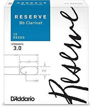 D Addario リード レゼルヴ スタンダード B♭クラリネット 強度 3.0 10枚入 ファイルドカット DCR1030 d2ldlup