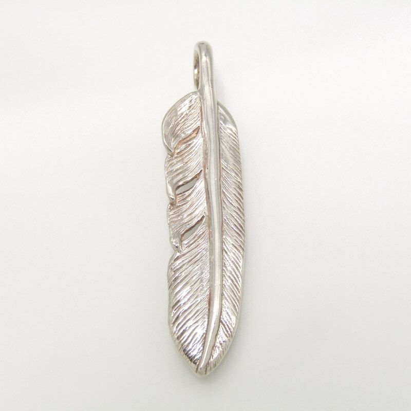美品　SVフェザーM タディ&キング TADY&KINGハートSVフェザー MMサイズ Necklace TADY＆KING