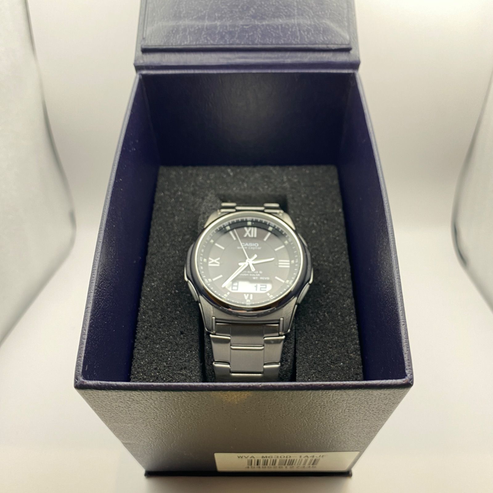 （T075）未使用品 美品 稼動品 CASIO カシオ 電波ソーラー Wave Ceptor  WVA-M630D-1A4JF 人気 時計 腕時計 メンズ