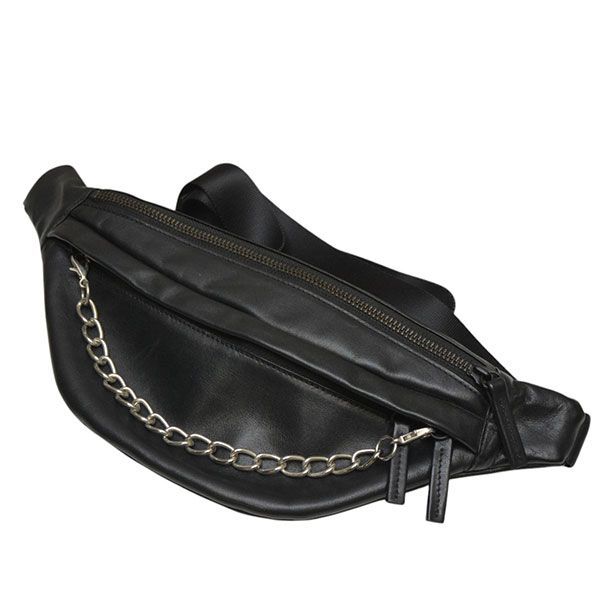 Y’s YOHJI YAMAMOTO ワイズ ヨウジヤマモト 2025SS チェーンショルダーバッグ レザーウエストバッグ YG-I36-715 8054000220595