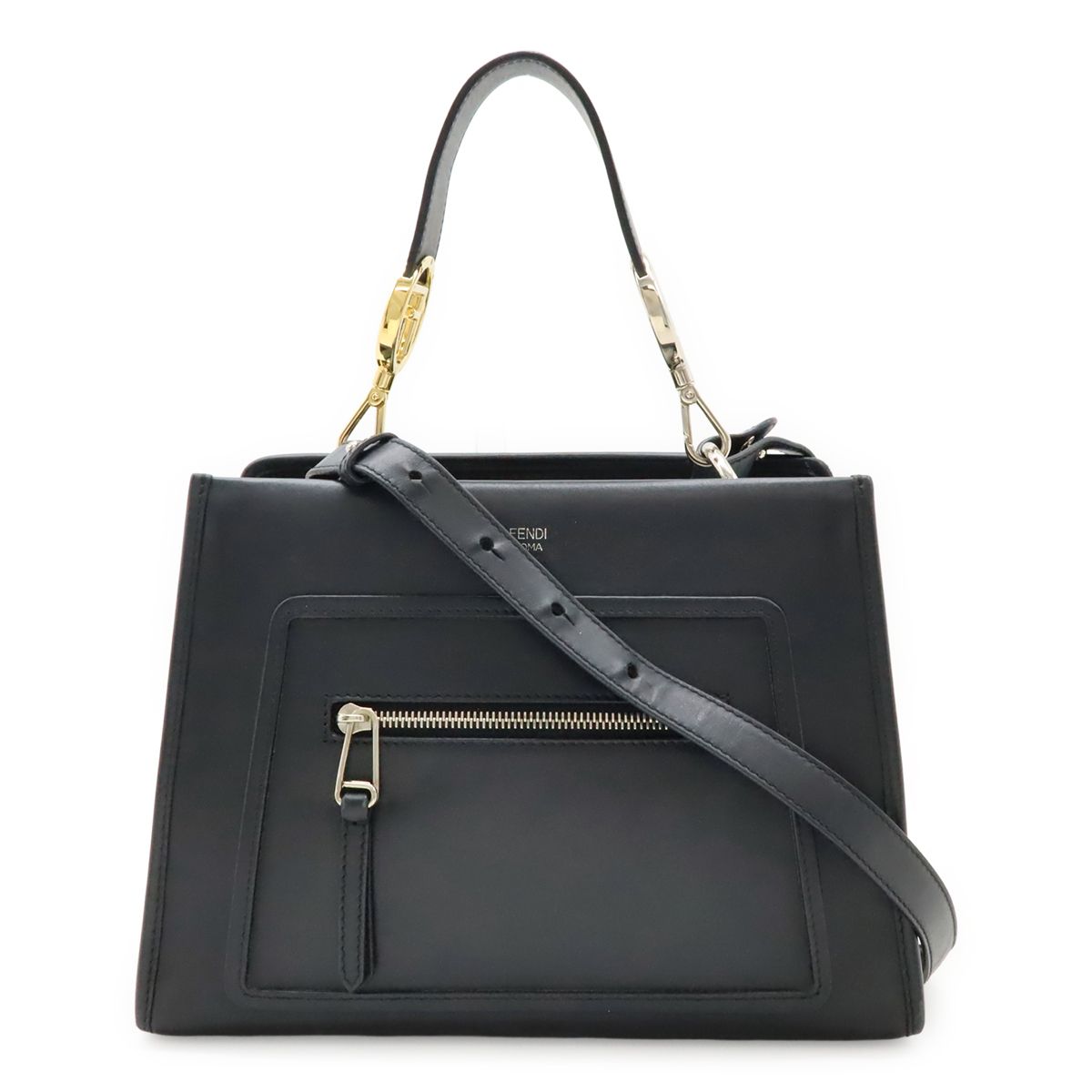 FENDY ラウンドジッパー ハンドバック、ショルダーバッグ　2way FENDI フェンディ ラナウェイ スモール ハンドバッグ 2WAY