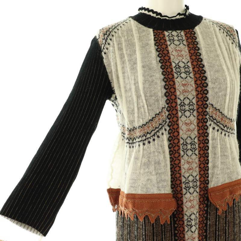 マメクロゴウチ Mame Kurogouchi Layered Knitted Dress ニット