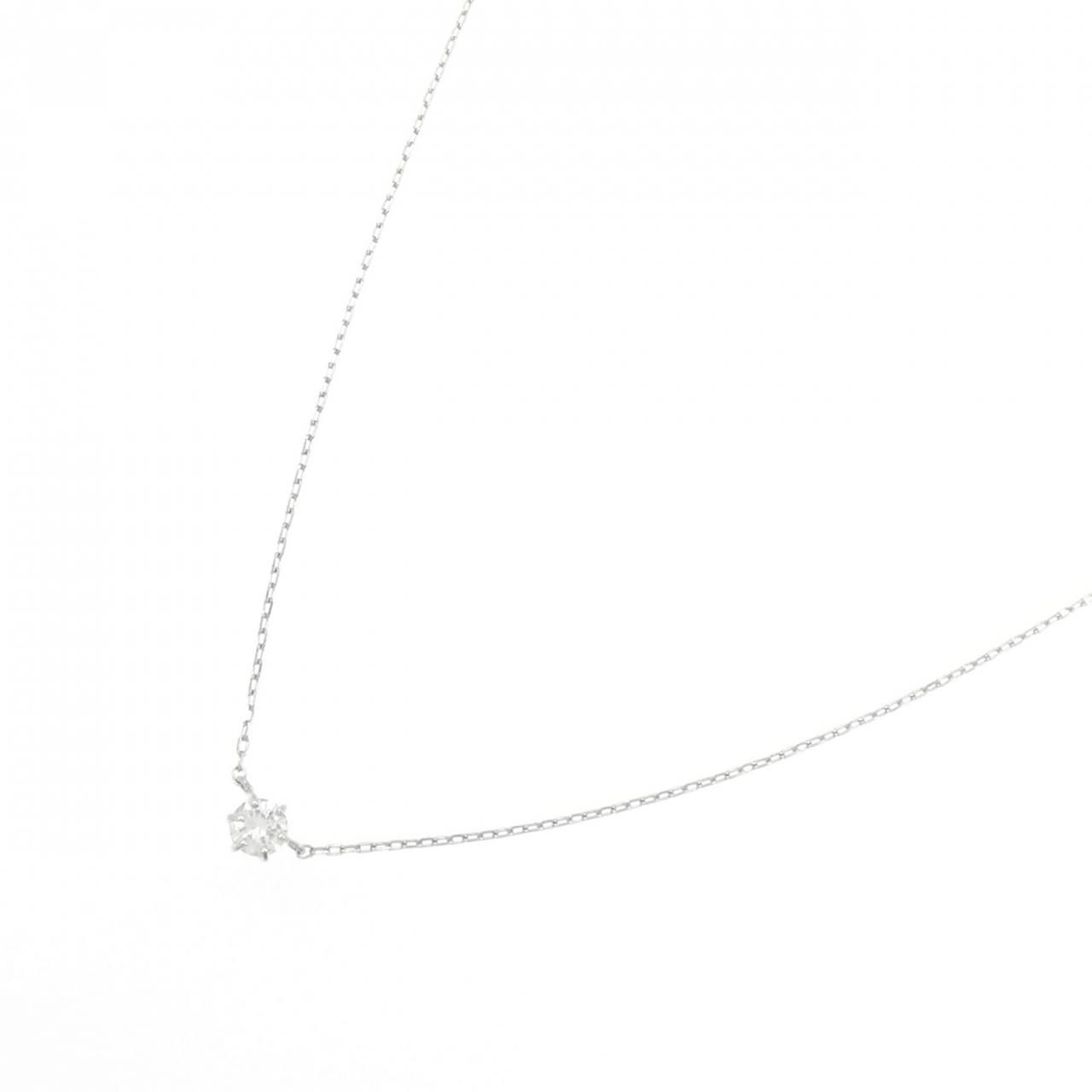 PT900|PT850 ソリティア ダイヤモンド ネックレス 0.10CT