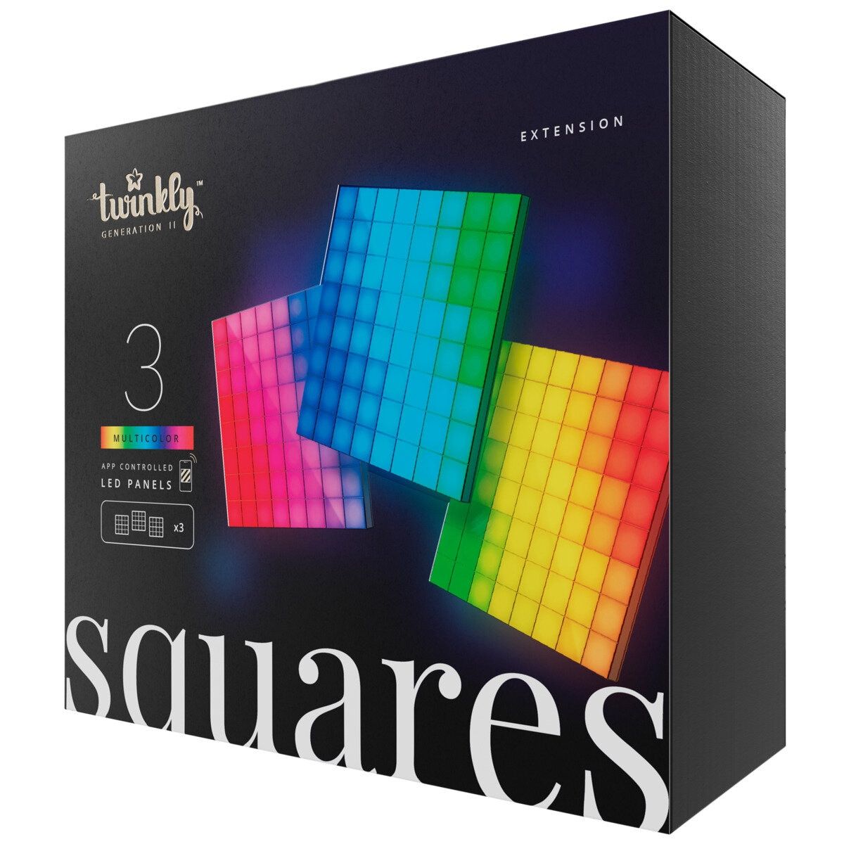 コストコ商品!Twinkly トゥインクリー スマートLEDパネル 3枚セット ct70495