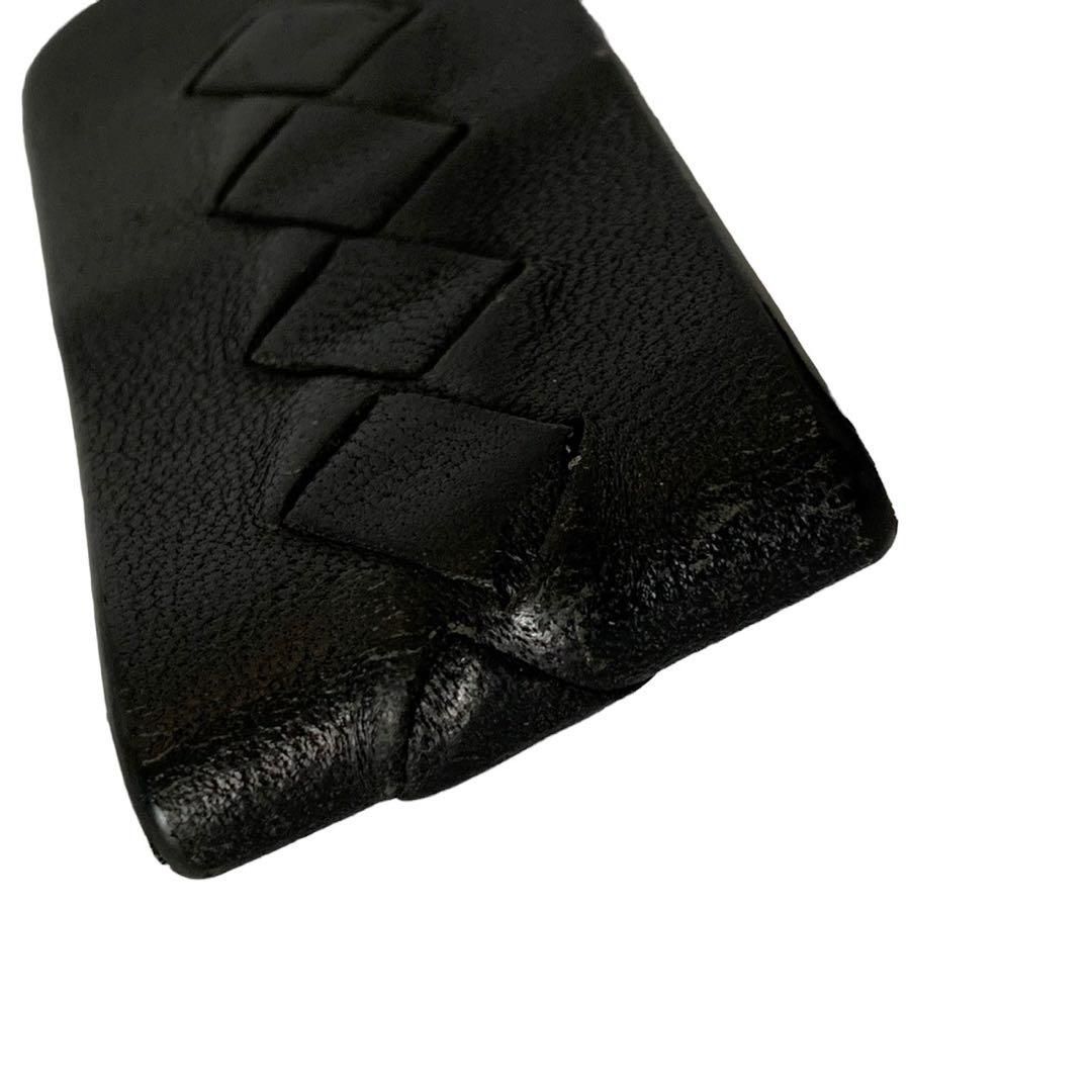 BOTTEGA VENETA ボッテガヴェネタ マネークリップ 黒 レザー 小物
