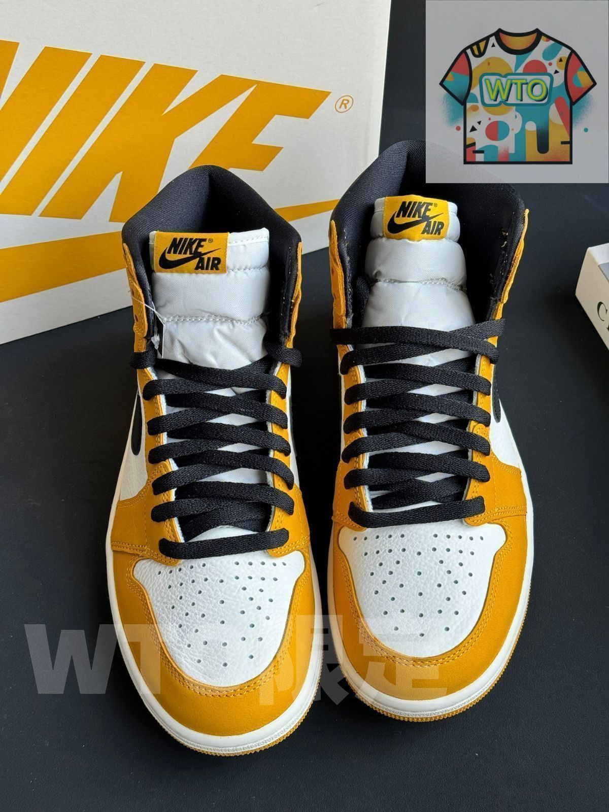 シューズ(男性用) Jordan Retro High OG \"Yellow 26.5 NIKE AIR JORDAN 1 RETRO HIGH OG 