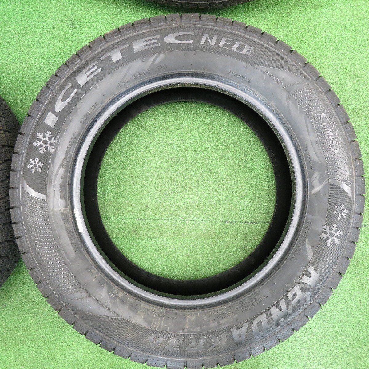 車 バリ溝！21年！9分☆スタッドレス 215/65R16 ケンダ KR36 アイス 