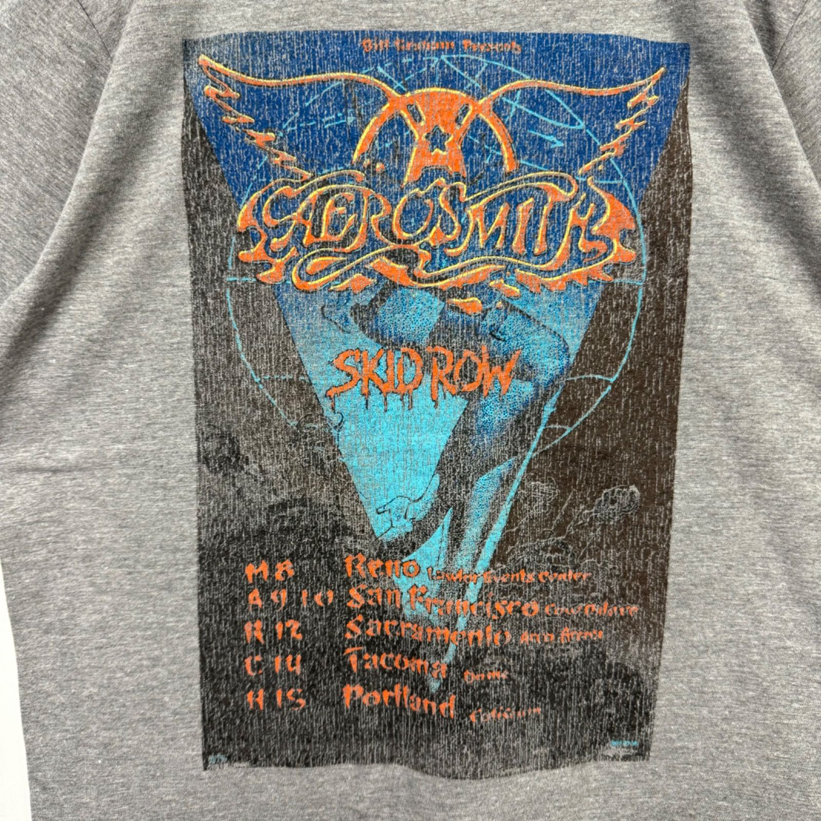 ビンテージ 90年代 エアロスミス スキッドロウ tシャツ バンド ロックt ビンテージ 90年代 エアロスミス スキッドロウ tシャツ バンド