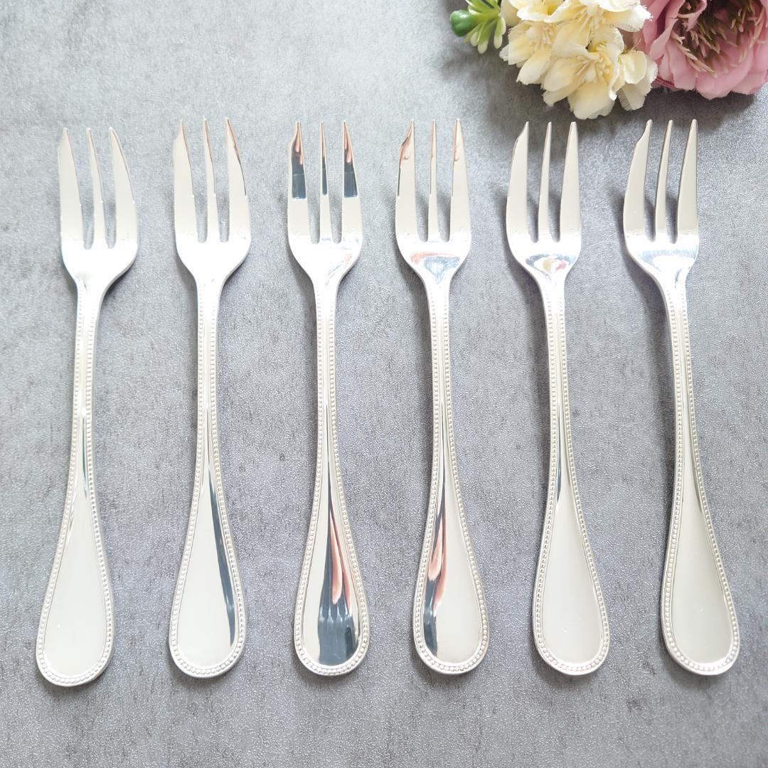 クリストフル パール ケーキフォーク 6点