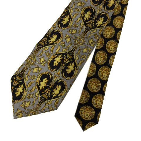 ヴェルサーチェ 神話 バロック ネクタイ シルク イタリア製2本セット ヴェルサーチェ 神話 バロック ネクタイ シルク イタリア製2本セット