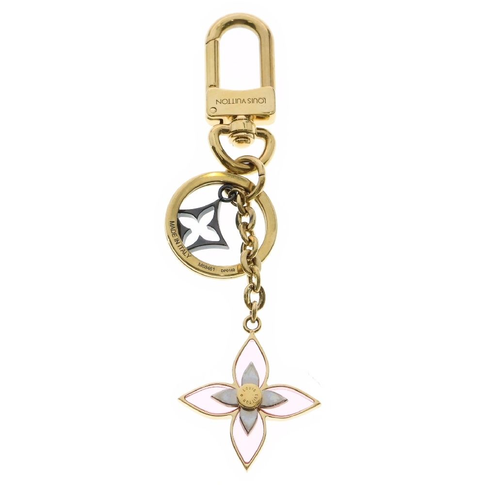 LOUIS VUITTON ルイヴィトン ポルトクレ ブルーミングフラワーBB ゴールド チャーム キーホルダー M68461