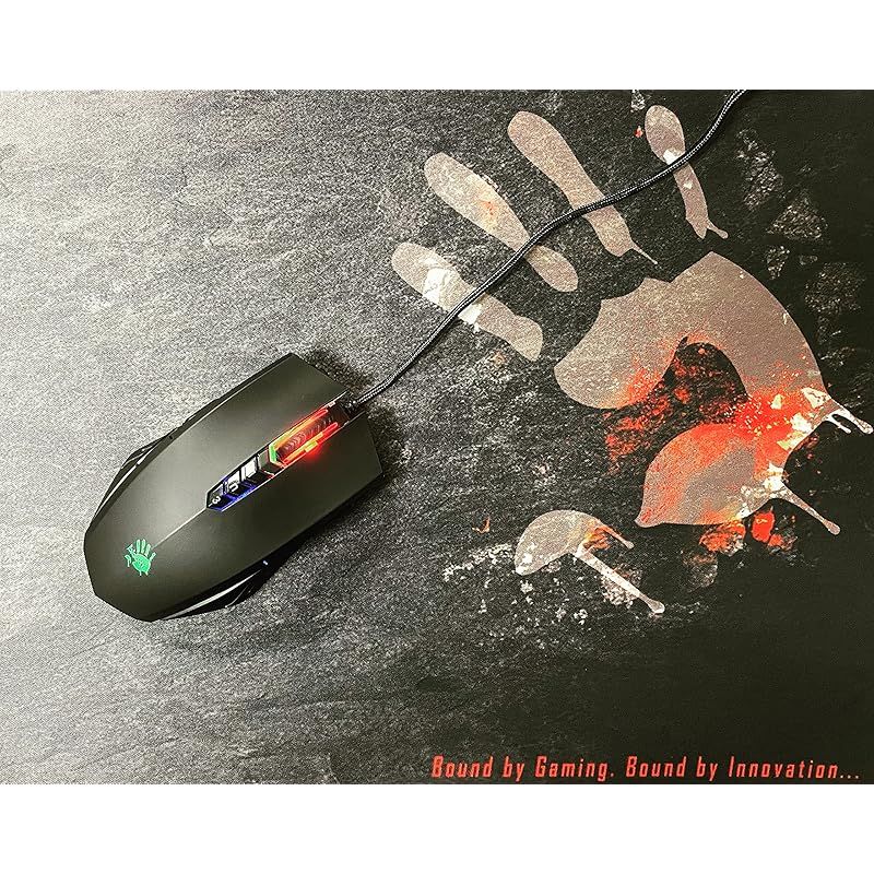 Bloody A70x 光学式ゲーミングマウス ライトストライク LK スイッチ-スクロール付き - 完全にプログラム な高度なマクロ A70x-MatteBlack