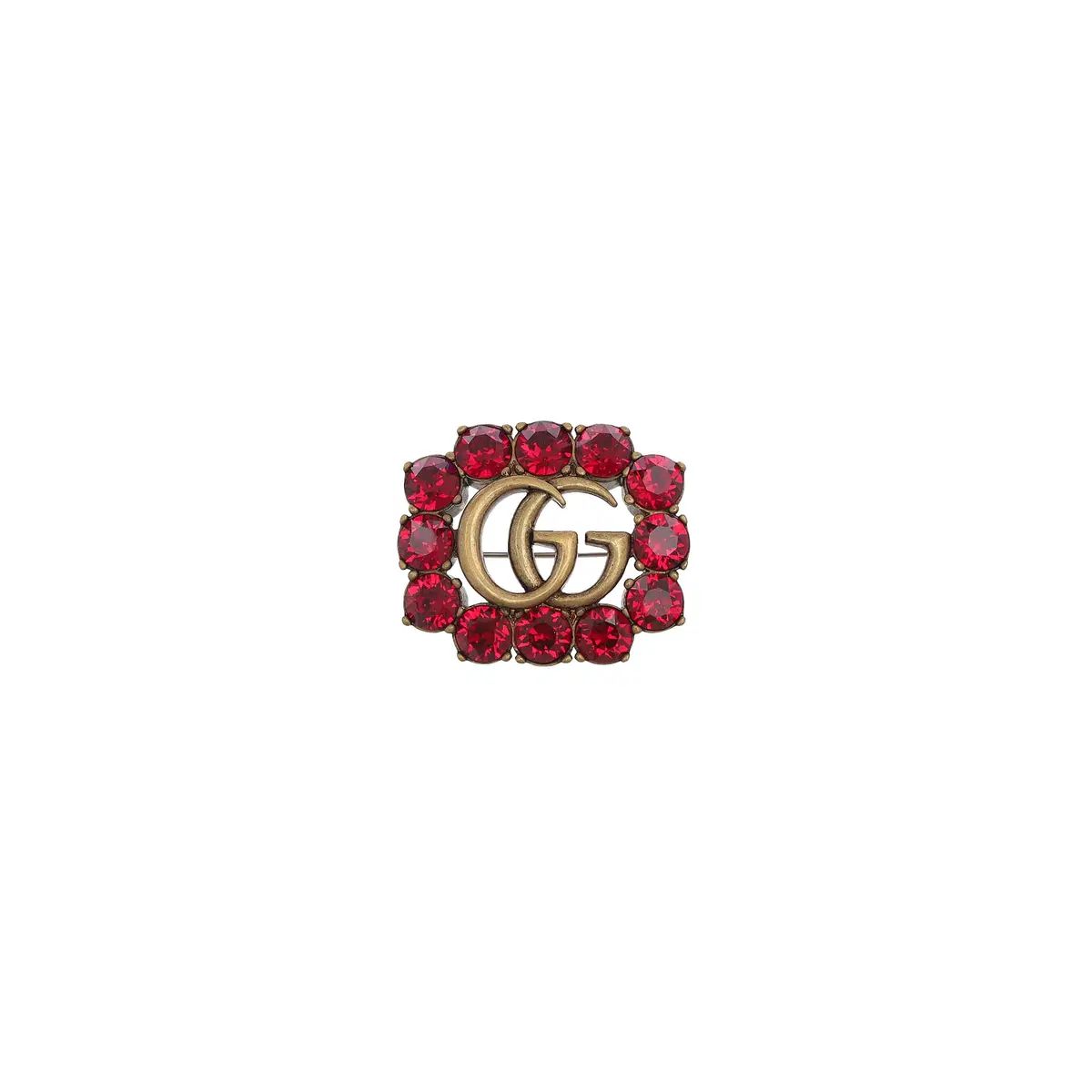 GUCCI グッチ クリスタル GG ブローチ