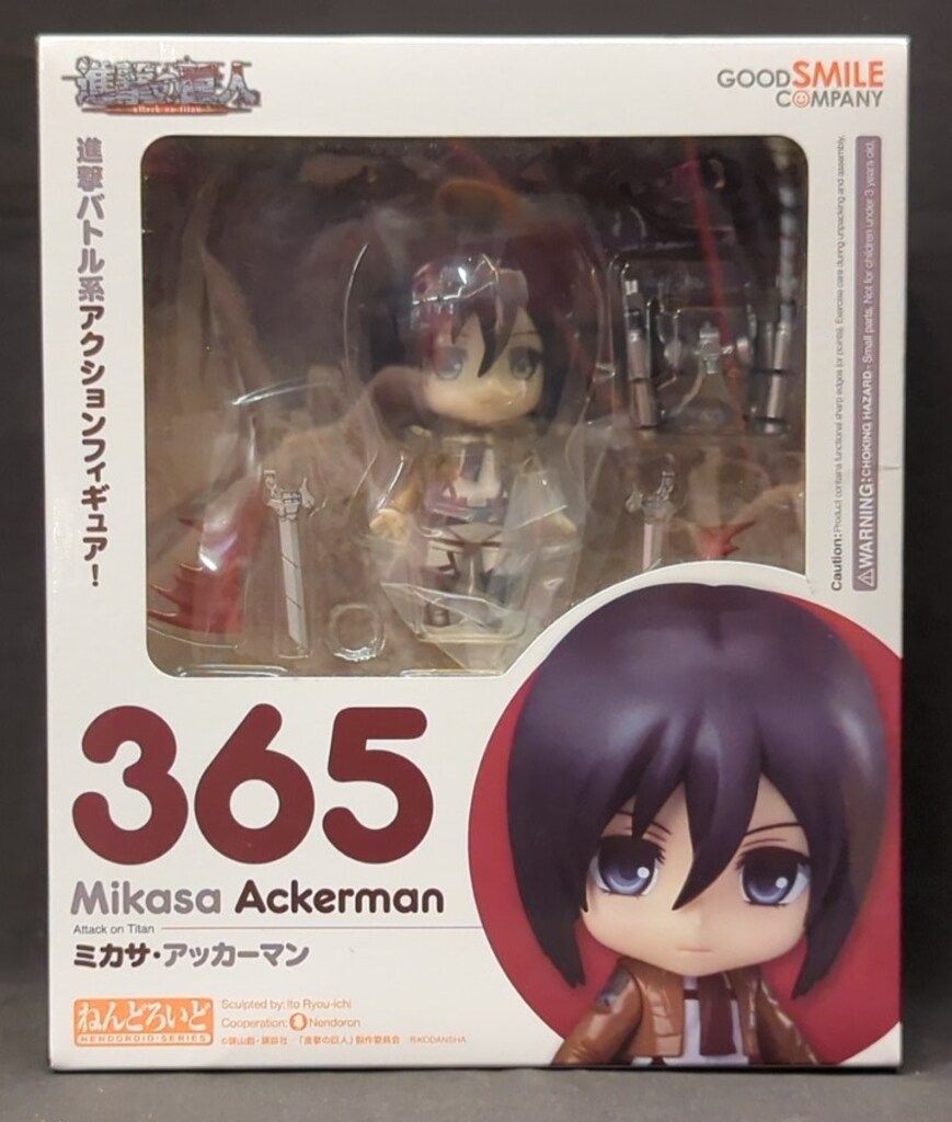 ねんどろいど 365 ミカサ・アッカーマン 未開封/箱に痛みあり ねんどろいど 365 ミカサ・アッカーマン 未開封/箱に痛みあり