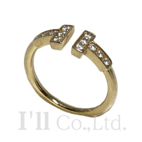 ティファニー TIFFANY＆CO Tワイヤーダイヤリング イエローゴールド