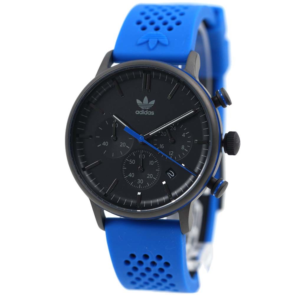 アディダス 腕時計 メンズ クロノグラフ 日付カレンダー ブラック
