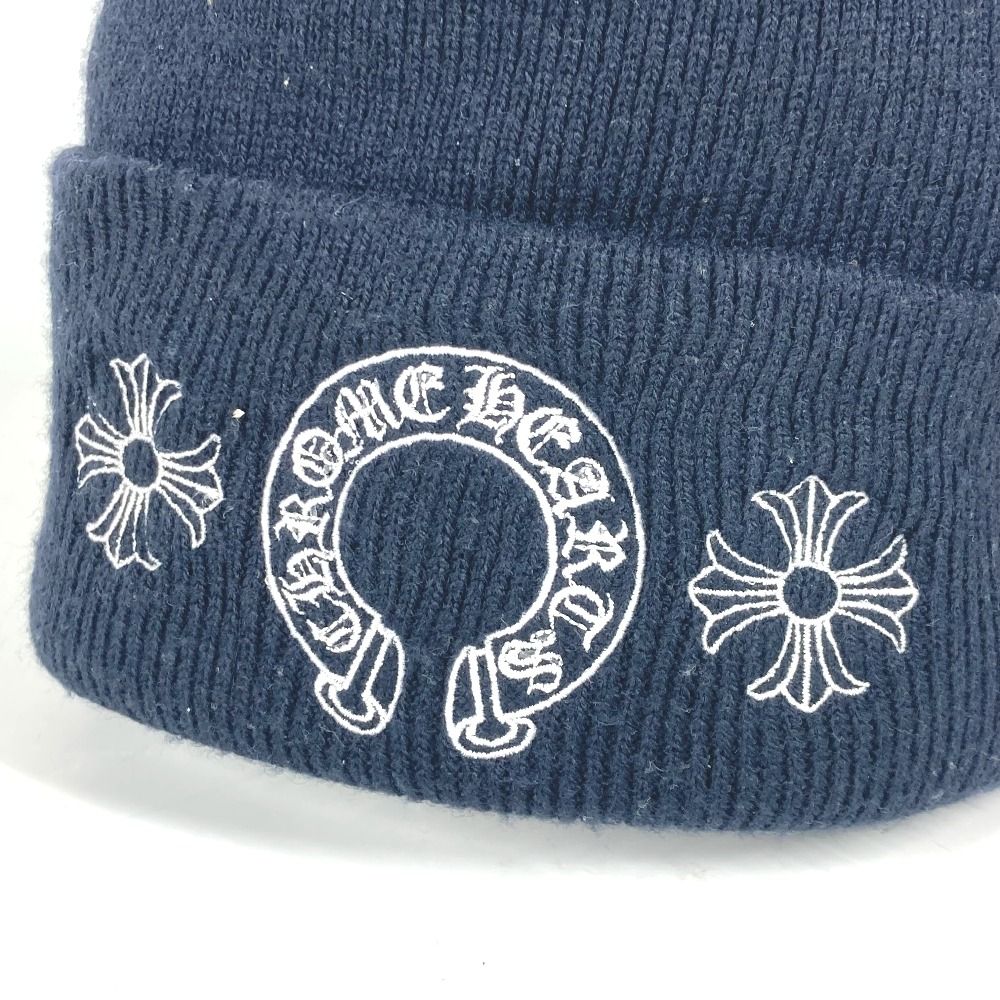 CHROME HEARTS クロムハーツ ニット帽 Blue CHROME HEARTS クロム