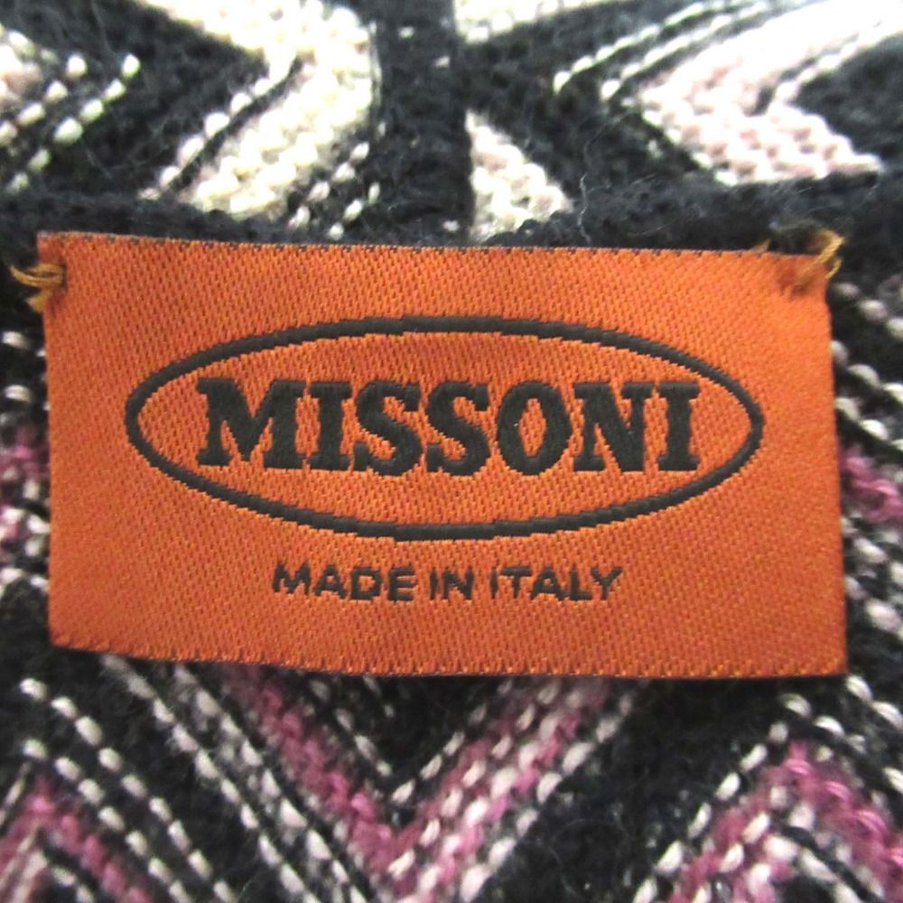 美品 MISSONI ミッソーニ シェブロンボーダー柄 ニット ガウン