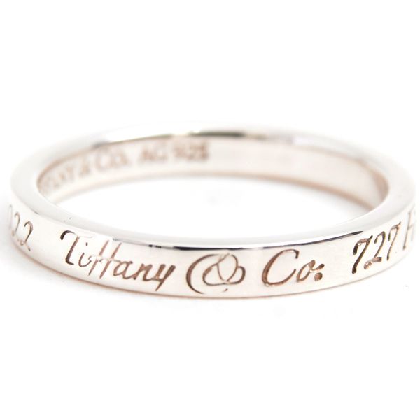 美品 Tiffany ティファニー ノーツ リング 指輪 約13号 SV925 ティファニー 指輪 レディース ノーツ ナロー リング 13号