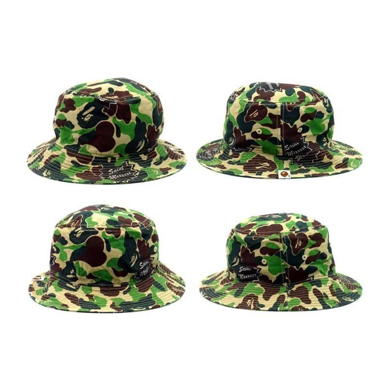 24SS セントマイケル ベイシングエイプ バケットハットBAPE SAINT MICHAEL/セントマイケル×ア・ベイシング・エイプ/BUCKET