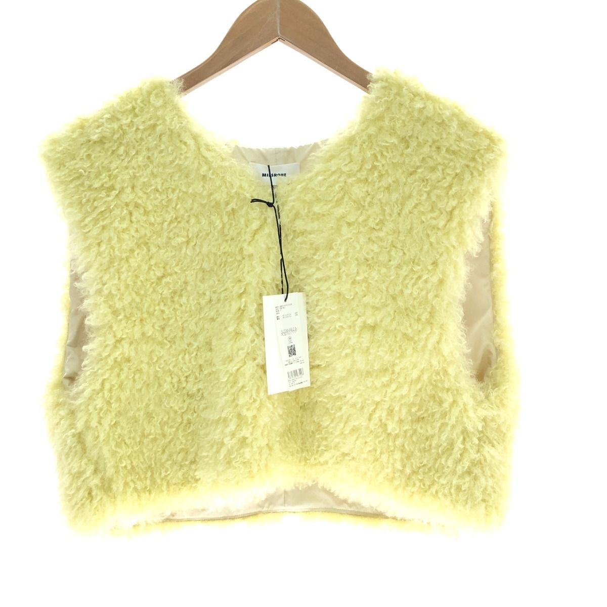 □□miesrohe ベスト エコファーショートベスト SIZE Free S MWFV244029 イエロー