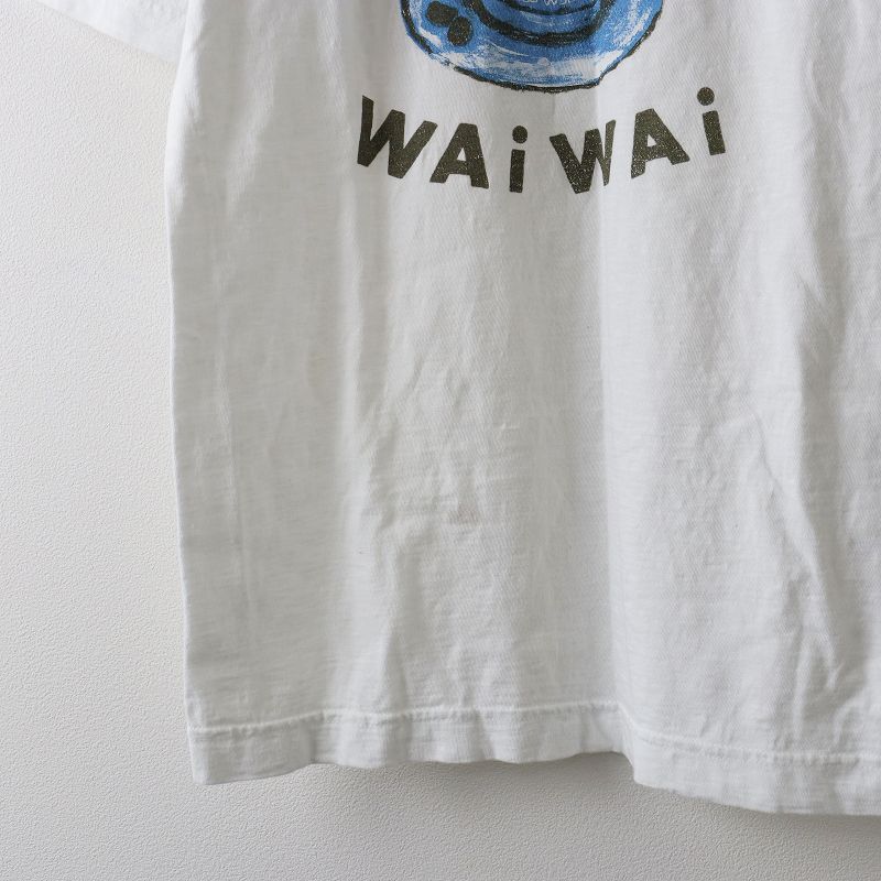 45R】WAIWAI コーヒープリントの90845星Tシャツ（再び