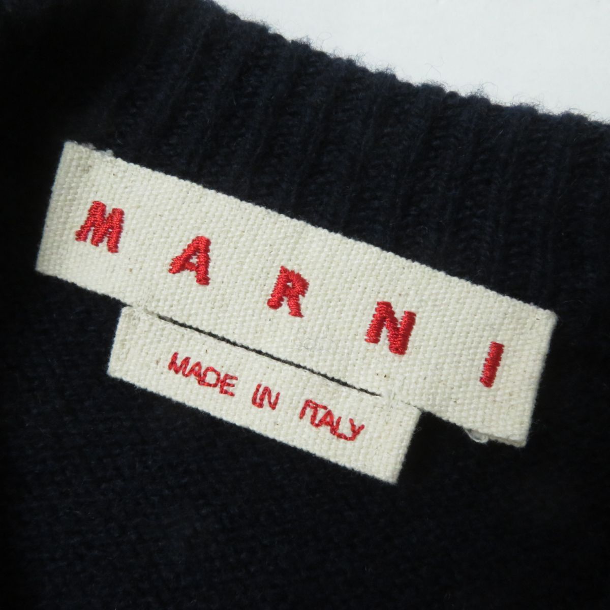 極美品☆正規品 MARNI マル二 2020年 クルーネック リブ・ケーブル編み