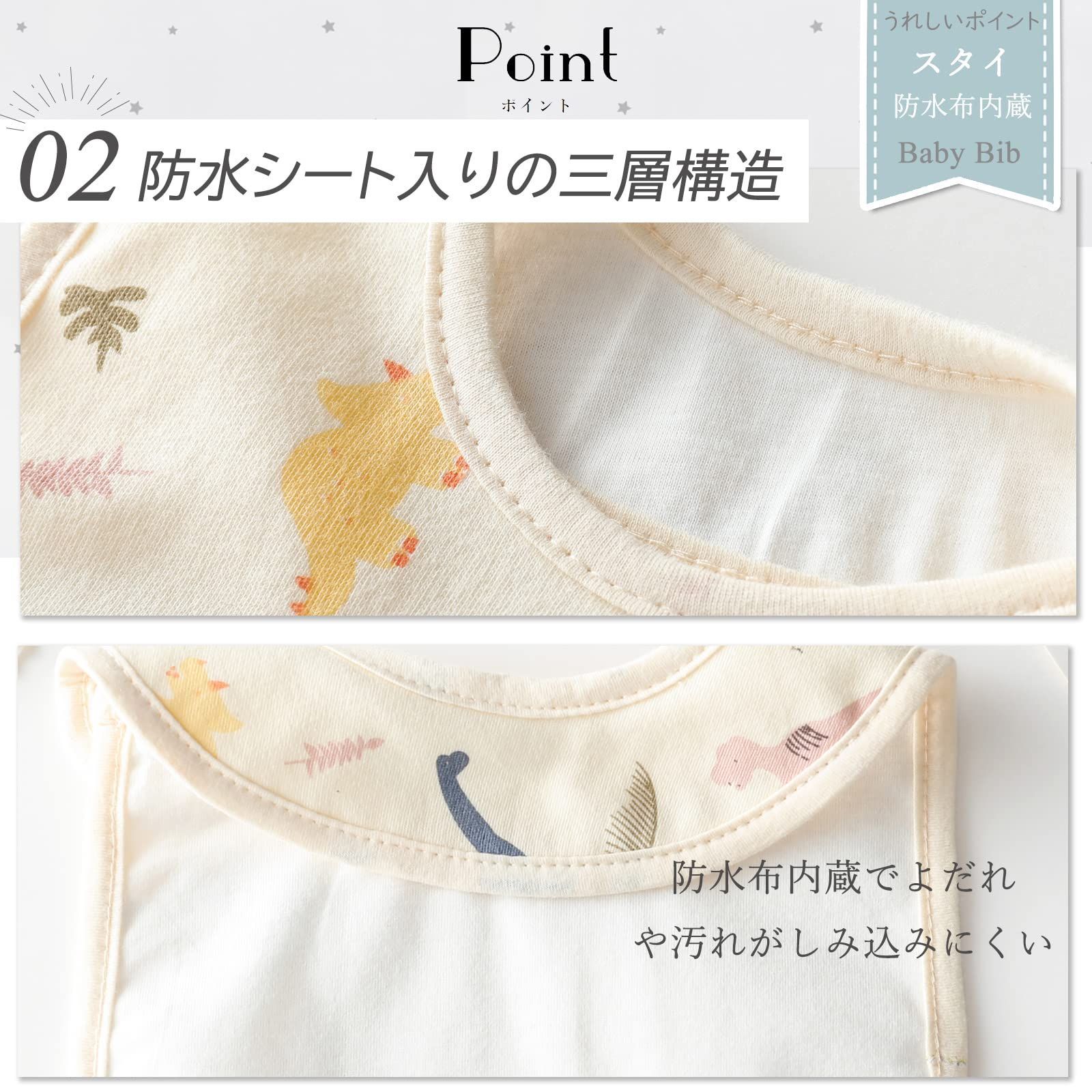 男の子 女の子 セット ベビー ガーゼ地 赤ちゃん お食事スタイ 新生児 1歳 よだれかけ 2歳 3歳 お食事用 綿 スタイ コットン 吸水性 通気性 離乳食 GoUseGo 幼児 お食事エプロン 保育園 入園準備