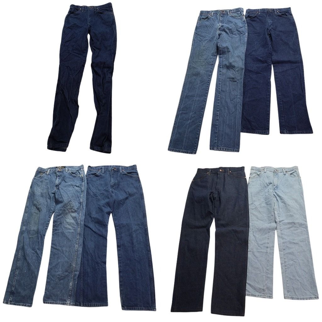 Wrangler デニムパンツ 15本セット まとめ売り 古着卸 サイズMIX 古着卸 まとめ売り Wrangler ラングラー デニム パンツ 7枚