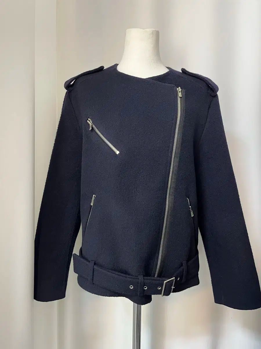 2015年 maje ネイビー ライダージャケット サイズ39