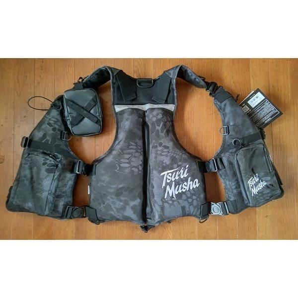 釣り武者 石鯛フローティングベスト 石鯛ロゴキーホルダー付き