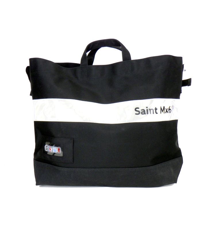セントマイケル SAINT MICHAEL 23AW Large Tote Bag SM A23 0000 062 ロゴ デザイン ナイロン ラージ トートバッグ 43881