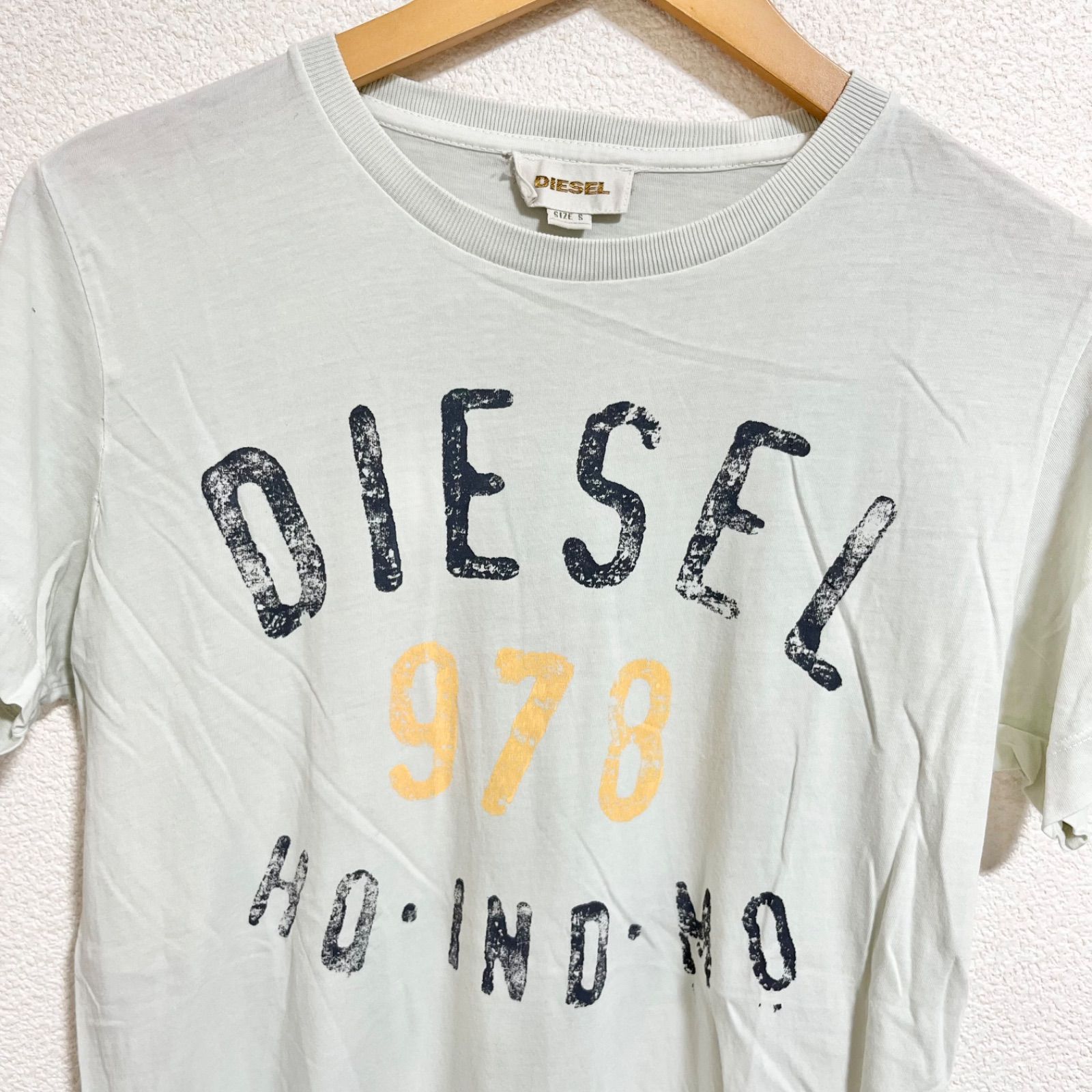 w^)b DIESEL ディーゼル 半袖Tシャツ 半袖トップス 半袖カットソー 綿