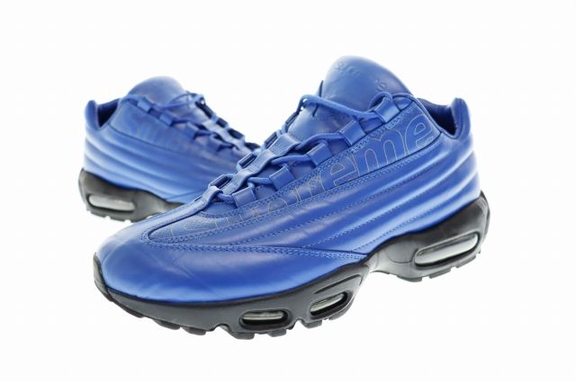 シュプリーム SUPREME ×NIKE ナイキ AIR MAX 95 Lux Blue エアマックス レザー スニーカー CI0999-400 27.5 青 ラックス ブルー ブランド古着ベクトル 中古AA241225