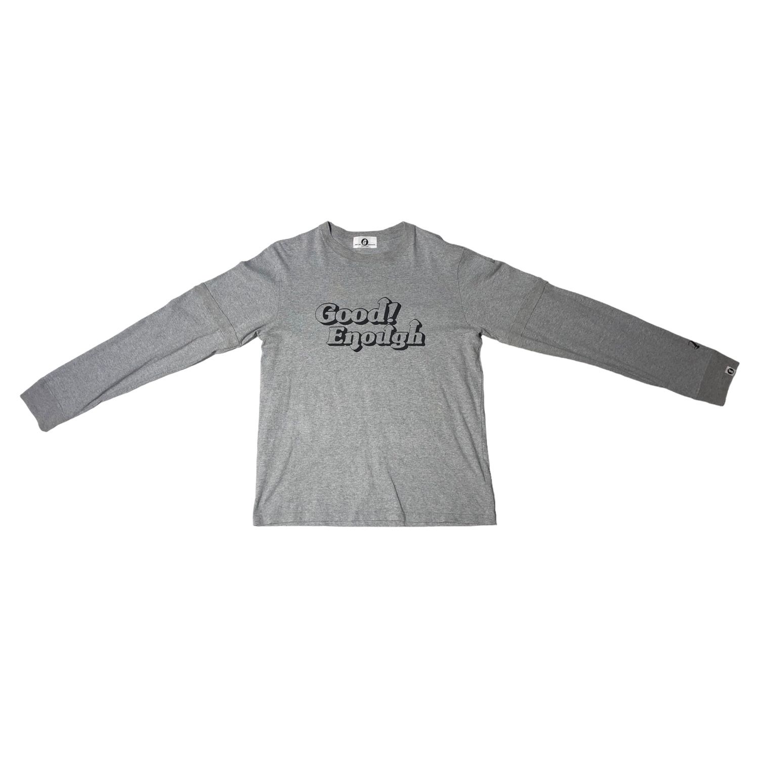 GOODENOUGH Tシャツ GOODENOUGH(グッドイナフ) 15SS RIB ON SLEEVE LOGO TEE リブ