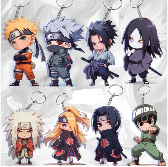 NARUTO ナルト キーホルダーセット Tokyo Femme】(8個セット)NARUTO-ナルト- キーホルダー