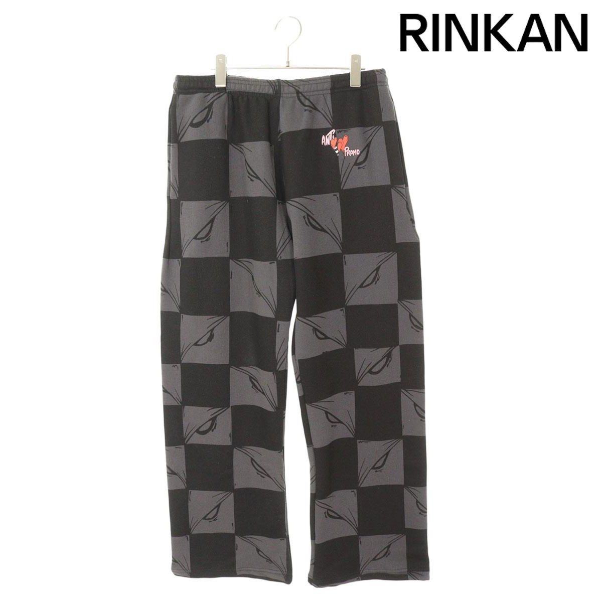 アンチプロモ 99 EYES SWEATPANT MATTY BOYプリントロングパンツ メンズ L