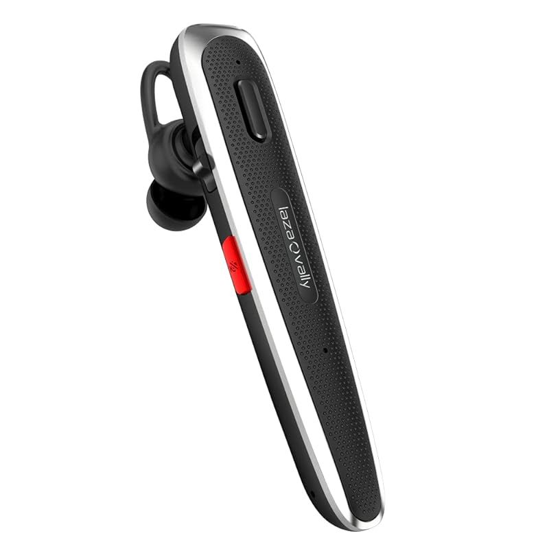 Laza-Vally 日本語音声ワイヤレスイヤホン Qualcomm社製スマートチップ搭載 Bluetooth 【aptX u0026 aptX HD、SBC・AAC対応 デュアルマイク通話設計 2台同時接続 ENCノイズ低減技術 ミュート搭載 】片耳イヤホン 在