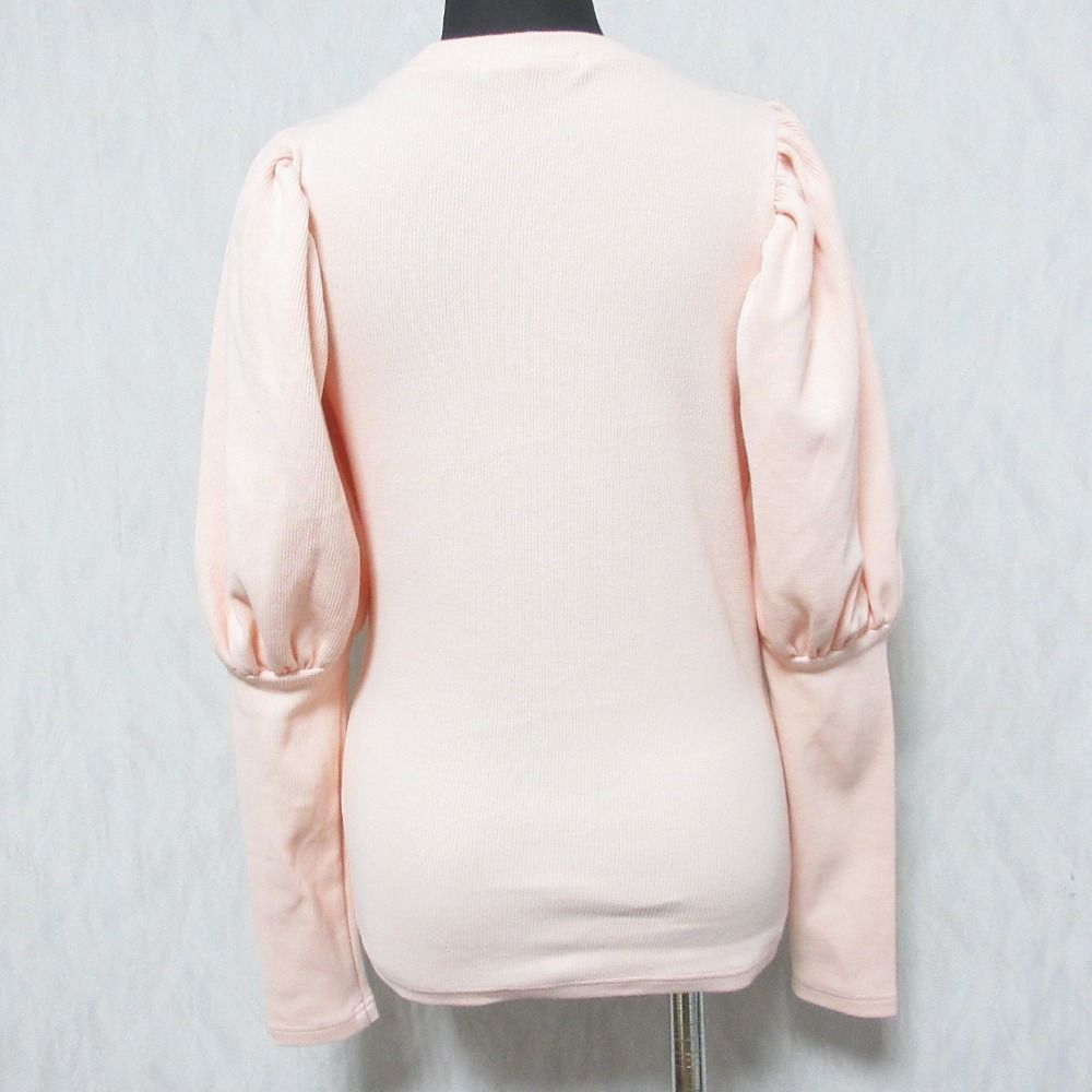 美品 22AW TSURU by MARIKO OIKAWA ツルバイマリコオイカワ Chou パフスリーブ リブカットソー ニット BL-2229200 F ピンク レディース 古着 中古 美品 22AW TSURU by MARIKO OIKAWA ツルバイマリコオイカワ Chou