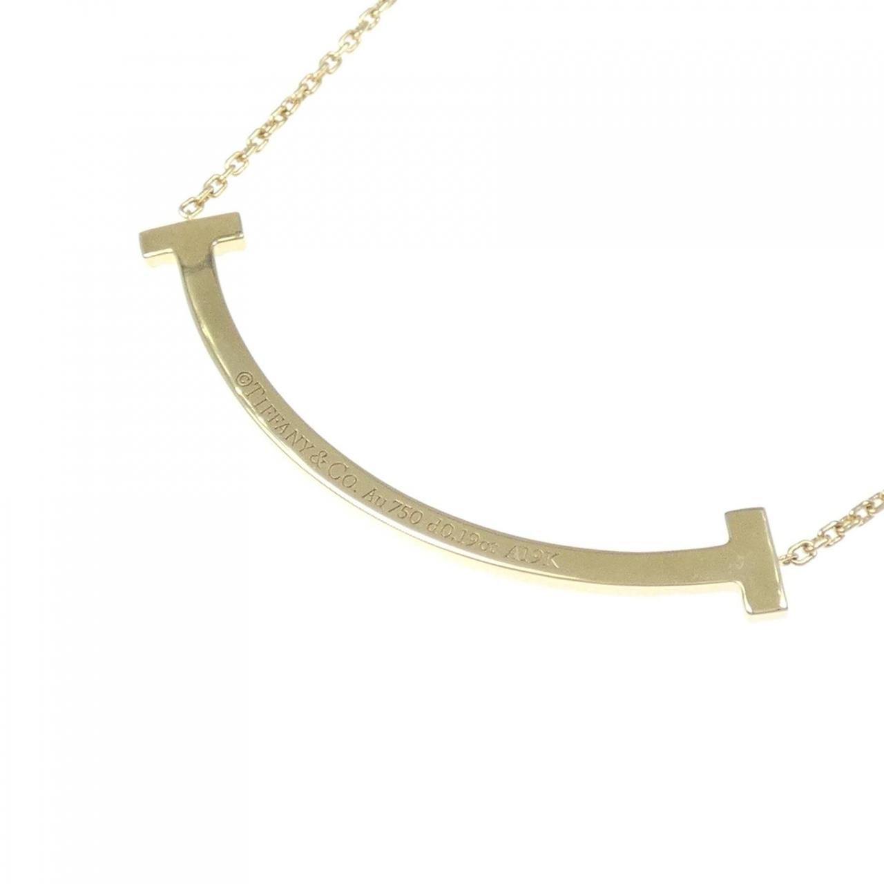 ティファニー Tスマイル ミディアム ネックレス 0.19CT - メルカリ 