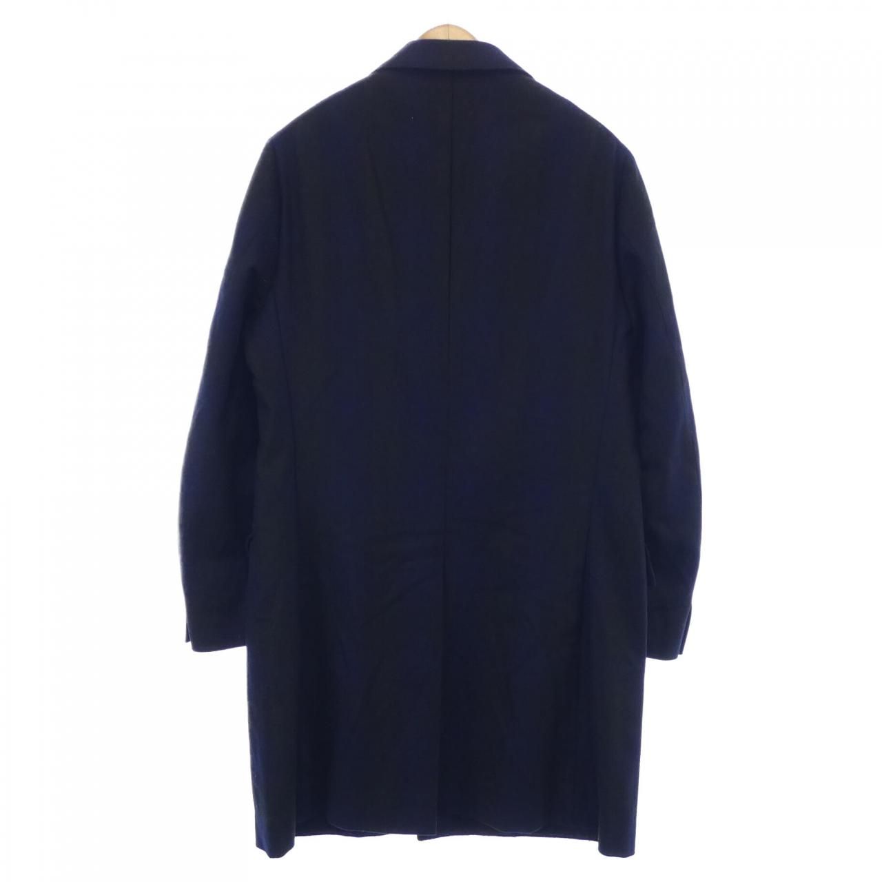 美品　ISAIA　イザイア　ネイビー　コート　５０ ISAIA イザイア チェスターコート - メルカリ