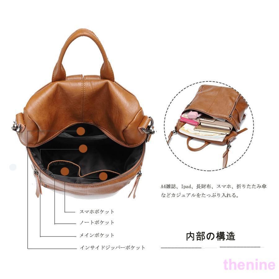 PUレザー リュックサック