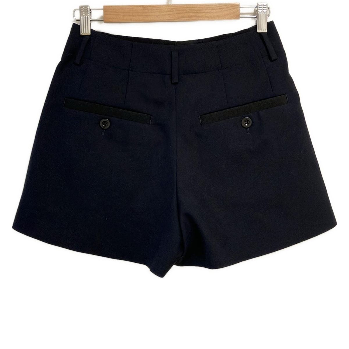 Sacai サカイ ショートパンツ サイズ0 XS レディース - 22-06045 ダークネイビー×黒