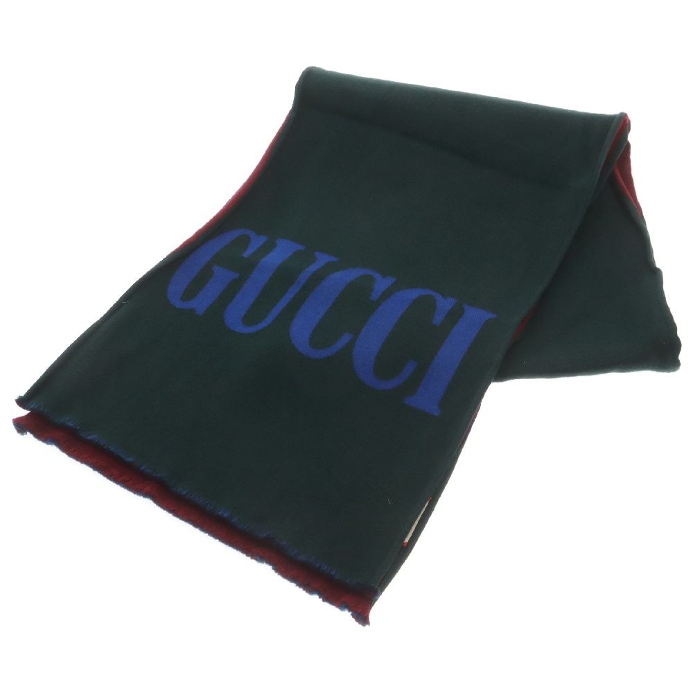 GUCCI マフラー ストール グッチ ロゴ GG グッチ ストール マフラー GUCCI シルク入り GG柄 大判45
