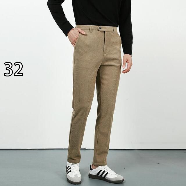 [32]メンズ ファッション 服 用 オシャレ シンプル 大人 かっこいい 大きいサイズ ストリート 紳士服 コーデュロイ パンツ ベルベット 厚手 カジュアル パンツ スリムフィット コーデュロイパ