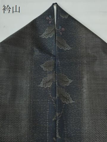 平和屋着物●本場大島紬　9マルキ　草花文　正絹　逸品　CAAU2774yc 平和屋着物○本場大島紬 9マルキ 草花文 正絹 逸品 CAAU2774yc - メルカリ