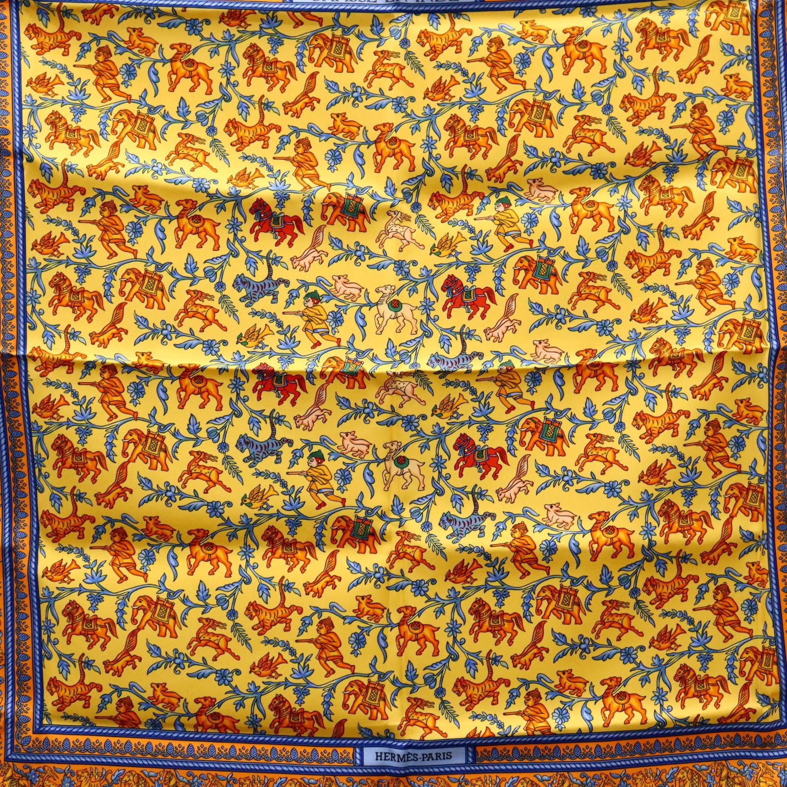 HERMES／カレ／'90／リベール／大判スカーフ／エルメス冬の狩猟 HERMES／カレ／´90／リベール／大判スカーフ／エルメス冬の狩猟