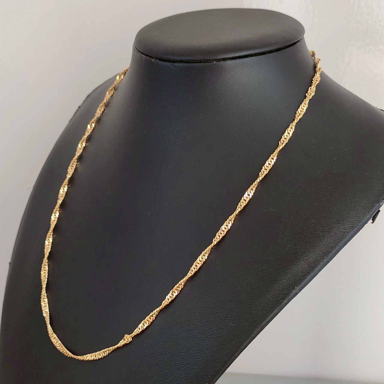 18金製 K18スクリューネックレス ジュエリーマキ